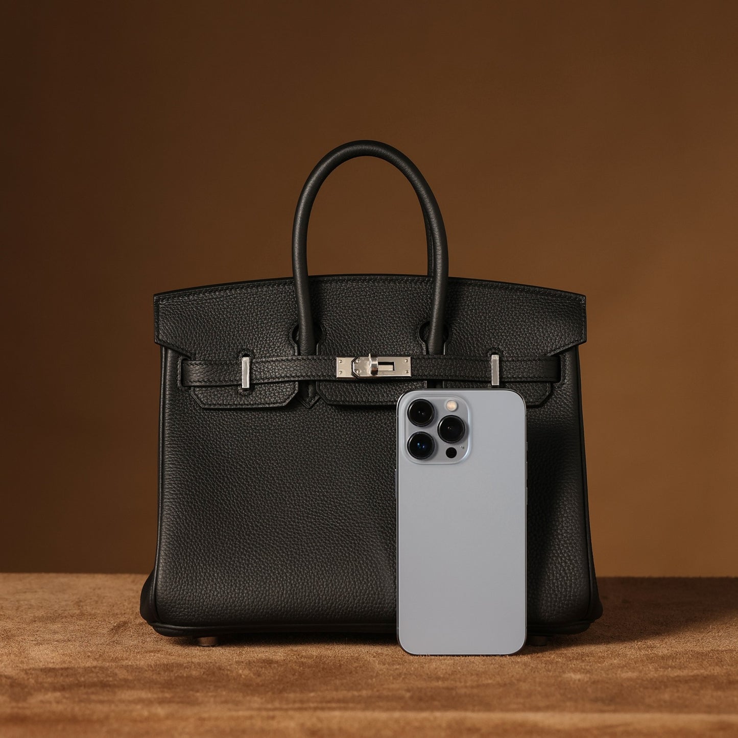 Hermès Birkin 25cm Black Silver Hardware | Original Togo Leather & European Craftsmanship, Exclusive Overstock