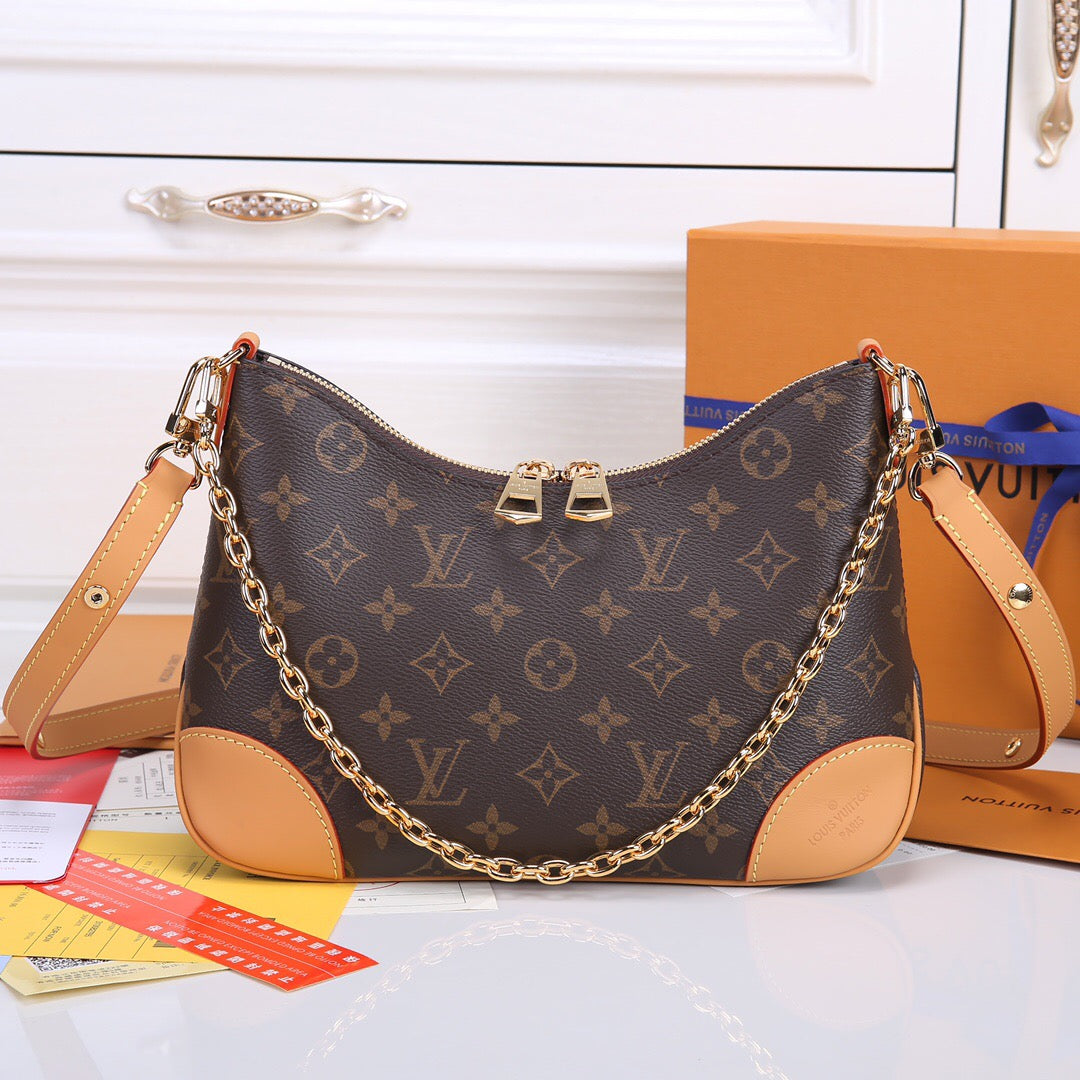 Brown MIU MI Style Mini Vanity Bag - Multiway Crossbody Belt Bag for Summer Layering