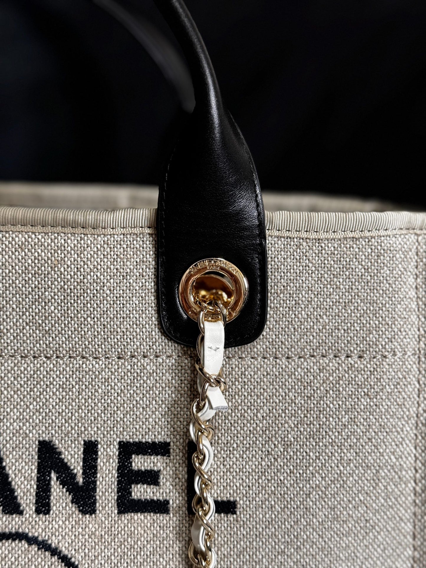 Water-Resistant Canvas Tote | CHANE2 Spring-Summer 33cm Beach Shopper Bag with Adjustable Strap