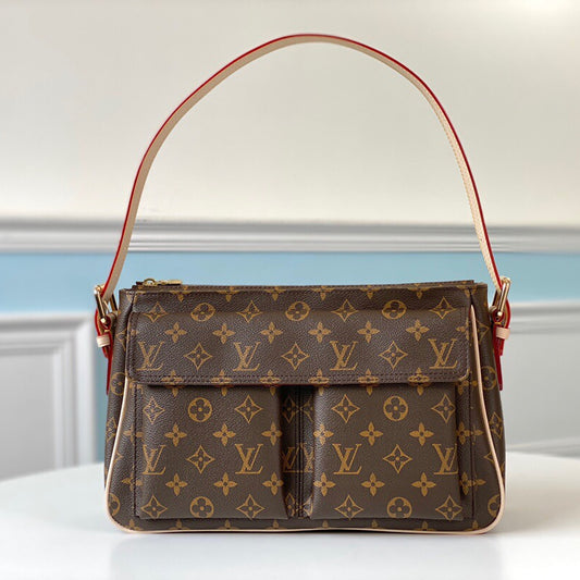 Supreme Quality Vintage Monogram Hobo Bag - Large 34×13×23 cm Full Packaging Luxury Replica