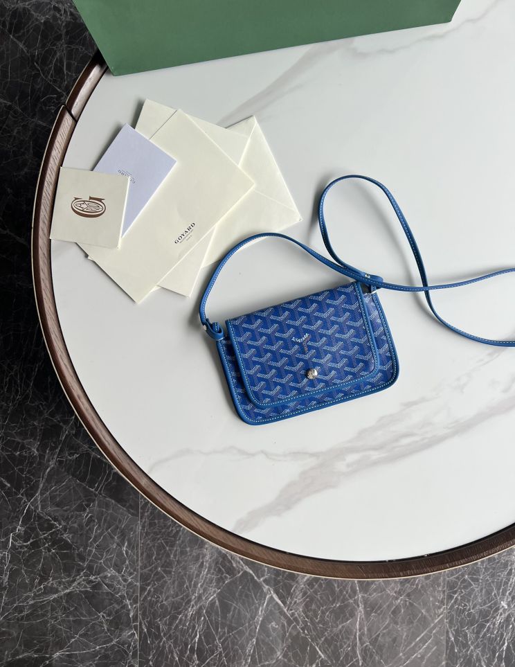 Goyard-inspired Envelope Bag Italian Calfskin Multi-pocket Adjustable Strap 20×13cm Lightweight