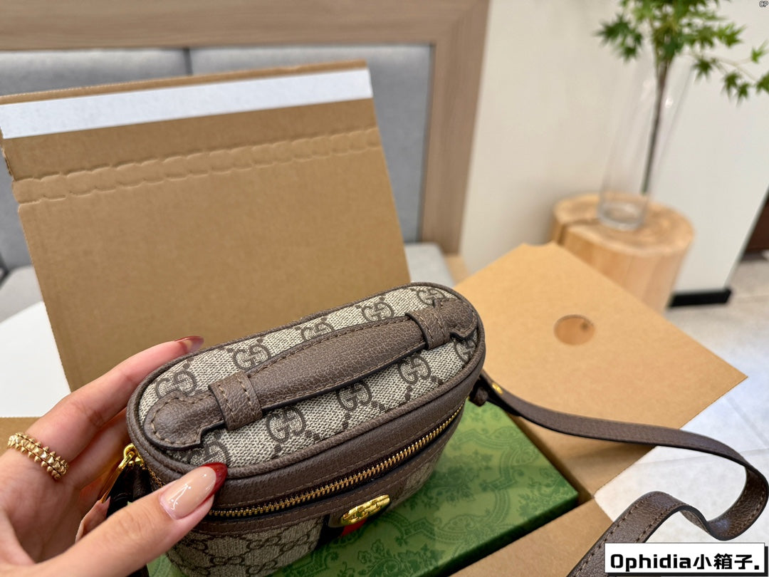 Gucci Ophidia Mini Box Bag – 16x11cm Versatile Cube, Elegant & Playful, All-Season Staple