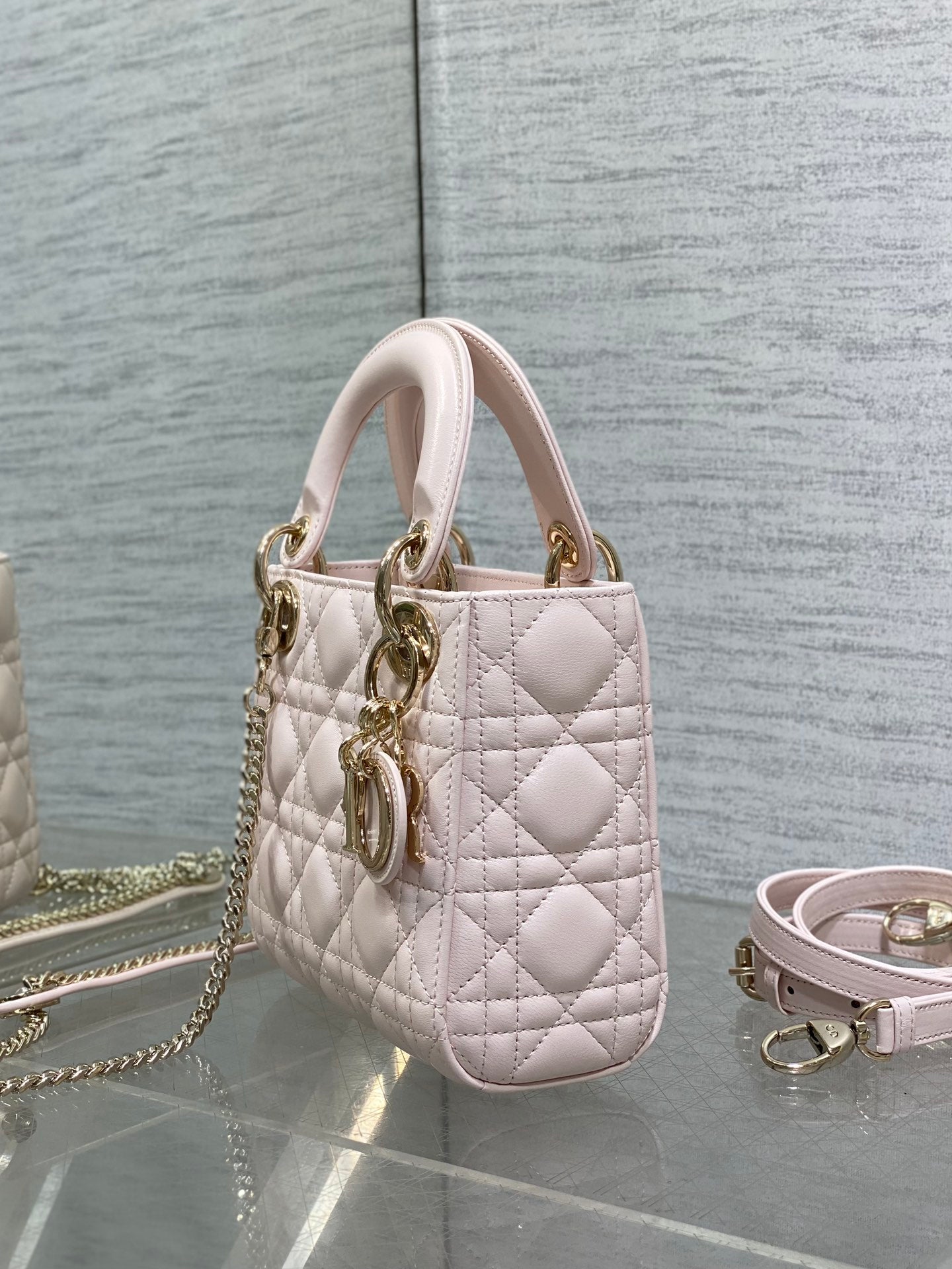 Genuine Leather + Sheepskin Fur Lining | Classic Lady Dior-inspired Mini Bag 17cm Crossbody/Handbag Elegant Ins-style Must-Have