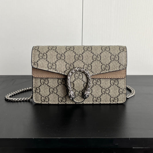 Gucci Dionysus Mini Bag – 16.5x10cm Iconic Size, Calfskin & Tiger Buckle, Entry-Level Street Style Icon