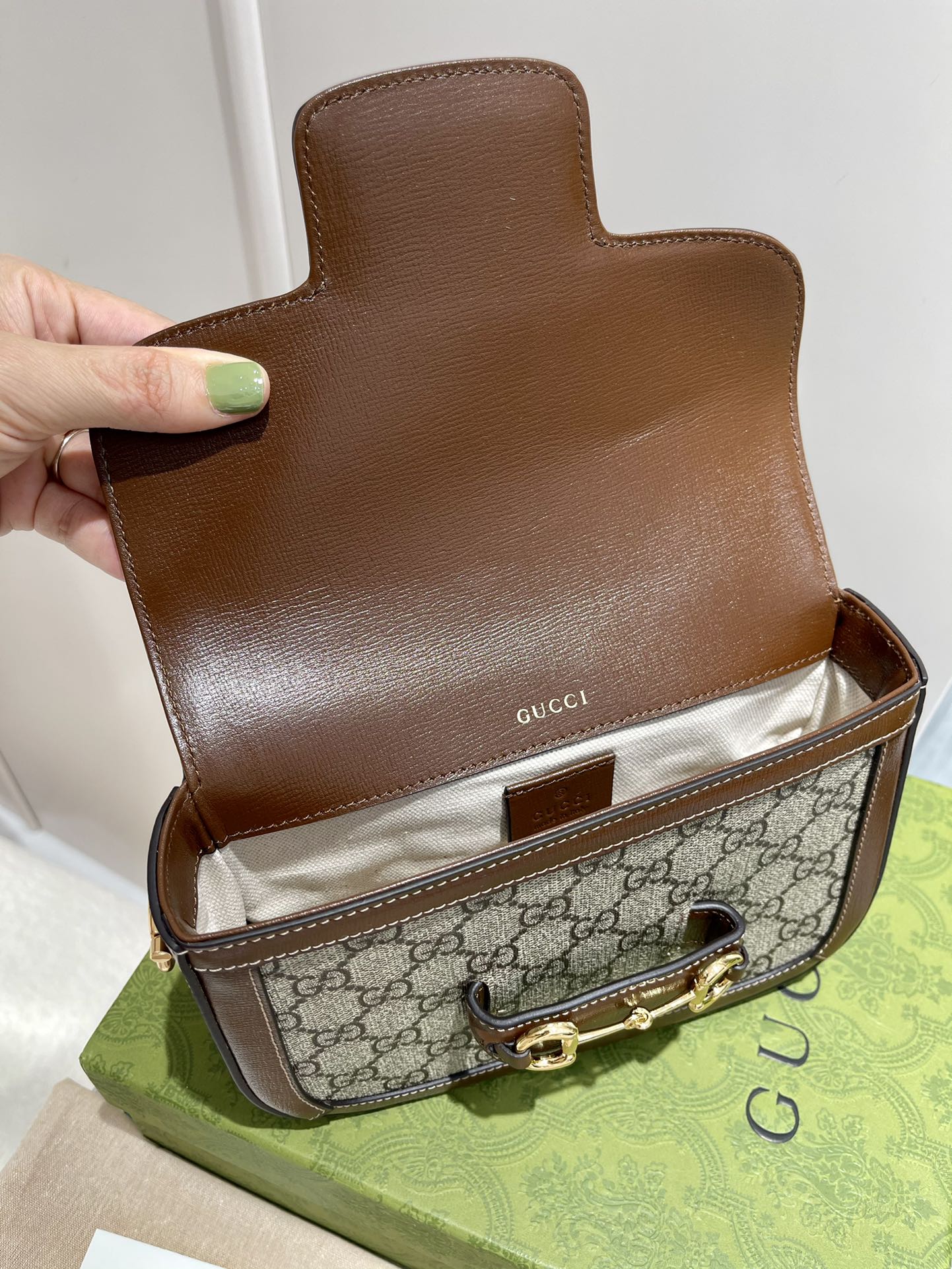 Gucci 1955 Mini Horsebit Bag – Vintage GG Canvas & Italian Leather 21x17cm Timeless Collector's Piece