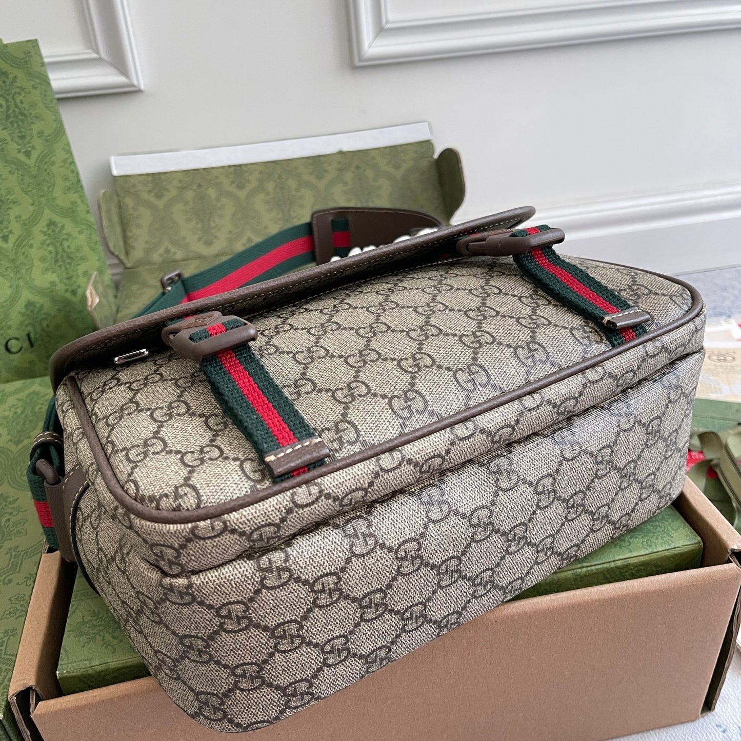 GUCCI New Coffee Resin Tote Bag｜Original Premium Quality｜Real Photos｜27cm(W) x 20cm(H) x 10cm(D)｜Ready to Ship