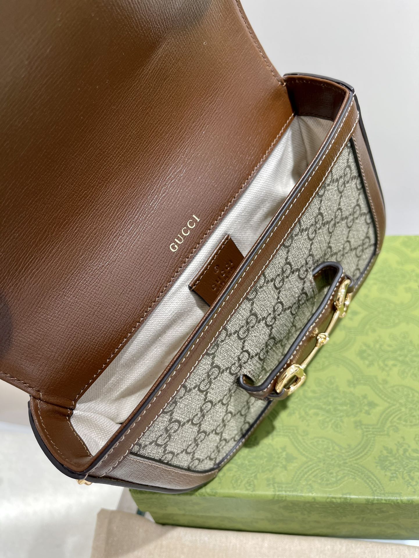 Gucci 1955 Mini Horsebit Bag – Vintage GG Canvas & Italian Leather 21x17cm Timeless Collector's Piece