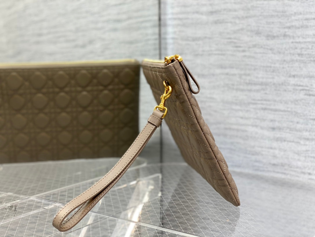 🔥READY TO SHIP｜Dior Caro Daily Warm Grey Handbag｜Detachable Strap+30cm Tote｜Vintage Style Crossbody Bag