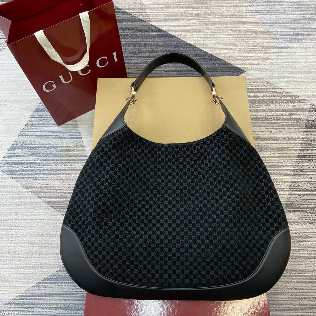 Gucci Body Double-Lock Medium Shoulder Bag | 1950s Archive Design, Original GG Canvas, Fluid Silhouette, 49x46x4cm