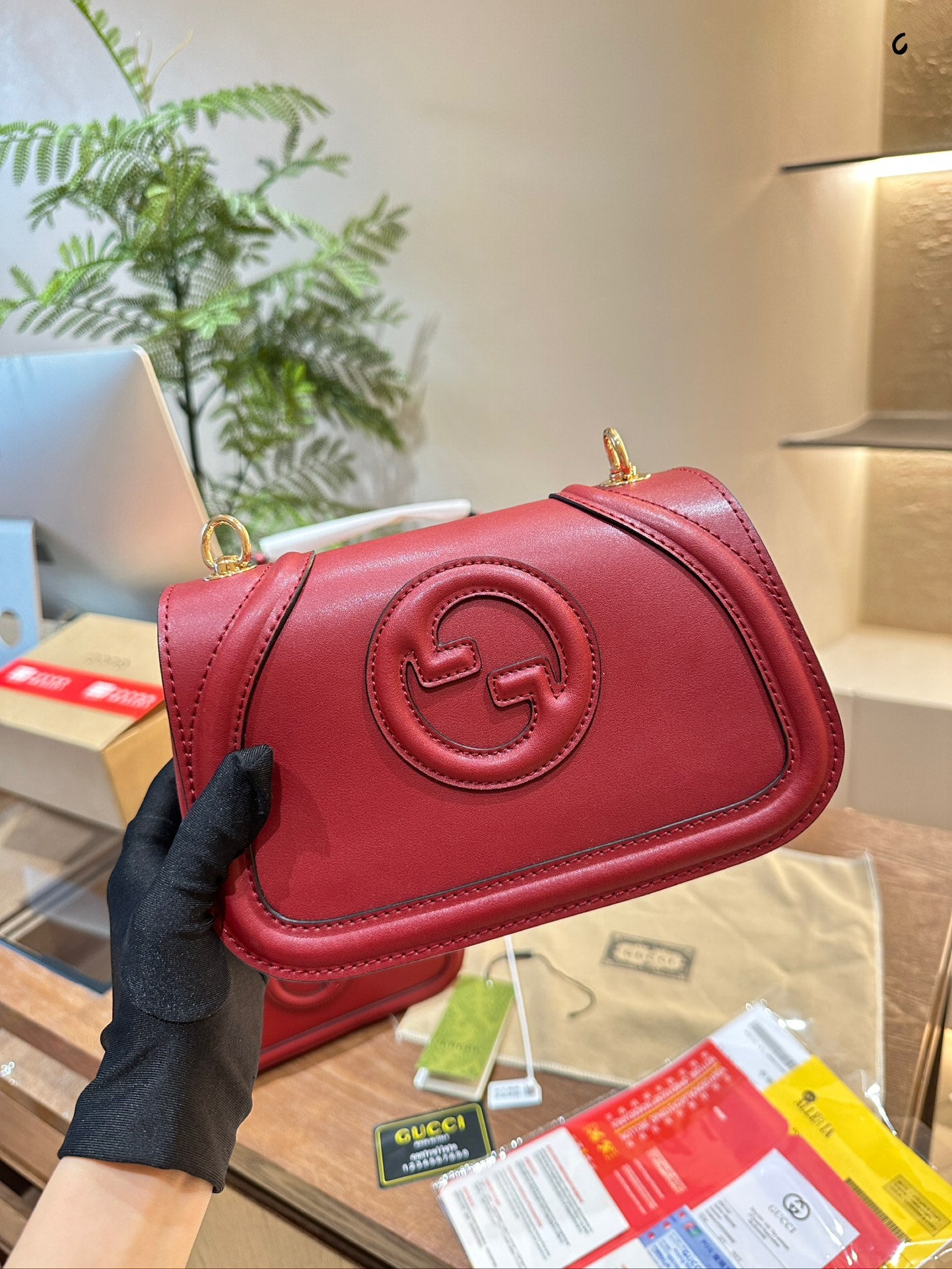 Gucci Blondie Collection Bag – Buttery Leather & Glossy Hardware, 20/25/30cm with Gift Box, Ultimate Style Essential