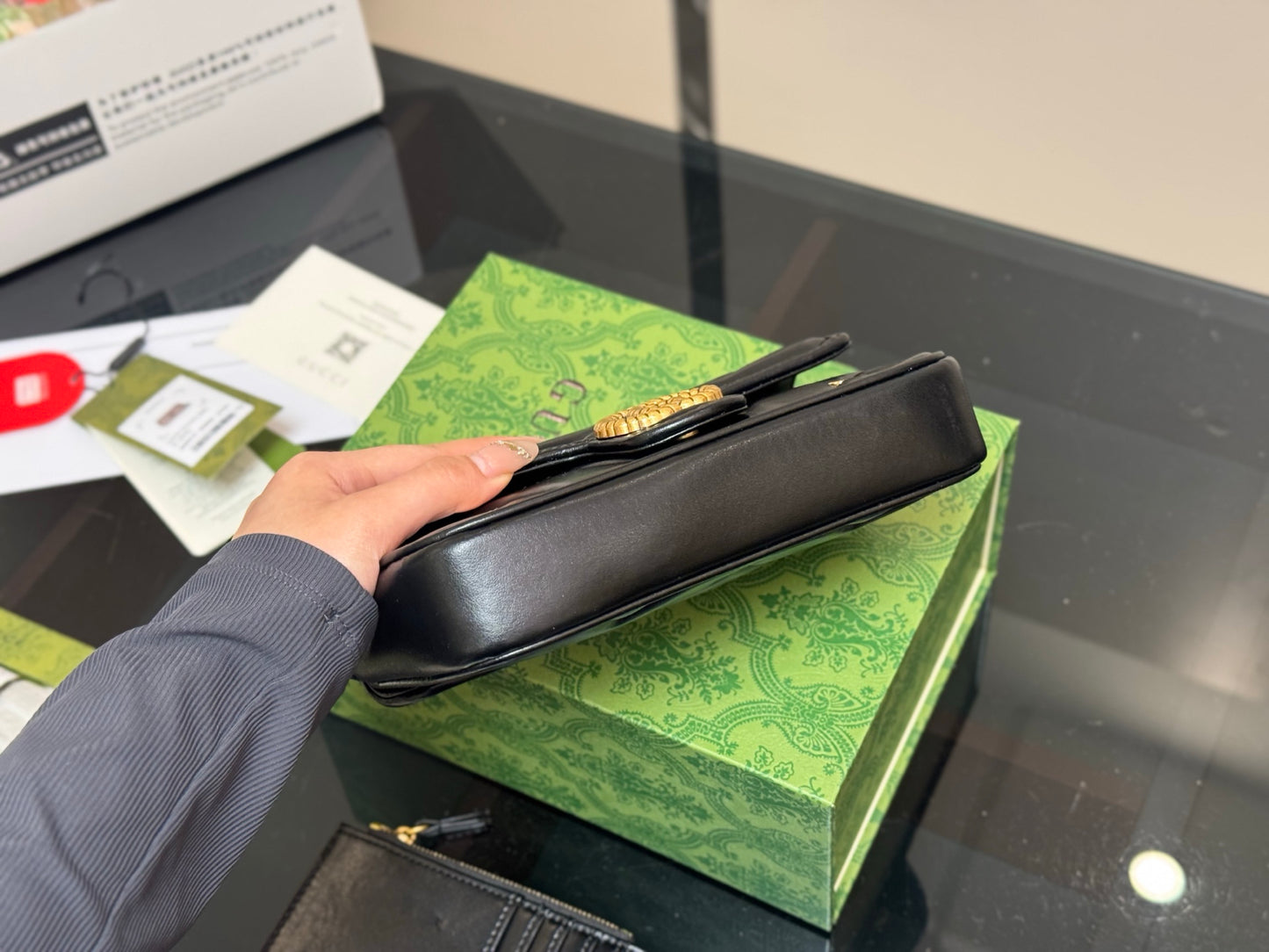 Gucci Marmont Super Mini 2-in-1 Bag 21x13cm New Arrival | Must-Have Luxury Crossbody