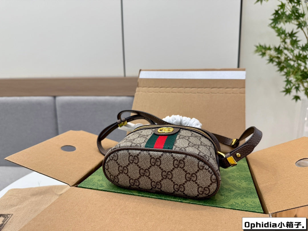 Gucci Ophidia Mini Box Bag – 16x11cm Versatile Cube, Elegant & Playful, All-Season Staple