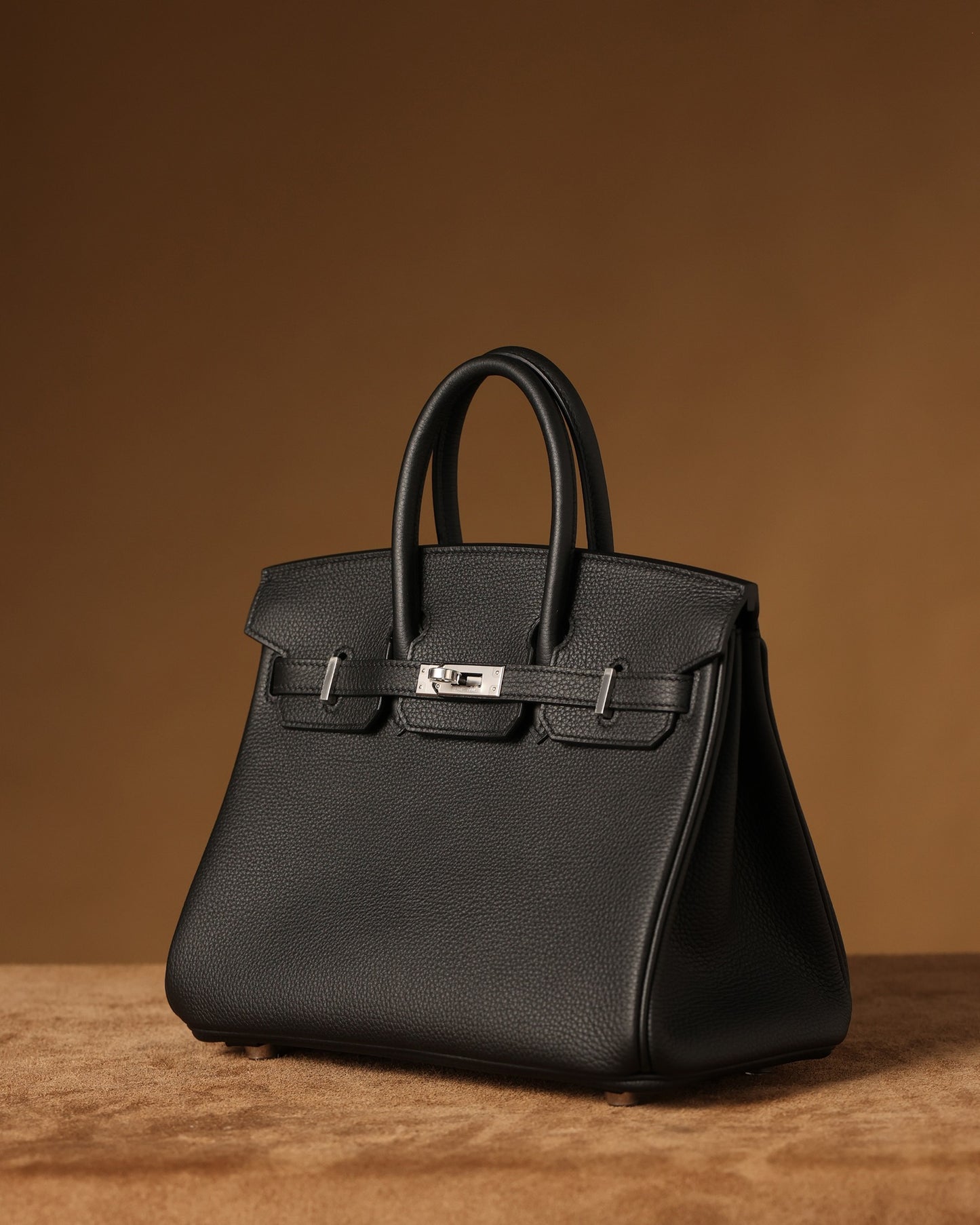 Hermès Birkin 25cm Black Silver Hardware | Original Togo Leather & European Craftsmanship, Exclusive Overstock