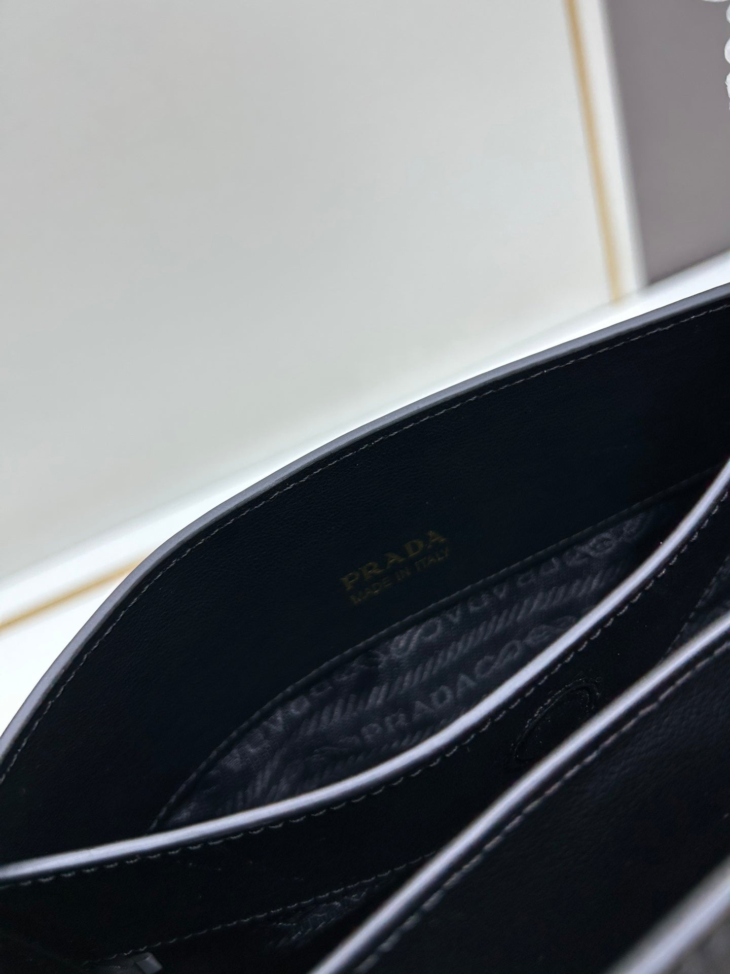 Genuine Calfskin Convertible Shoulder Bag - Top Hardware, Dual Compartments, Spacious Minimalist Tote (9.8''x7.3''x4.9'')