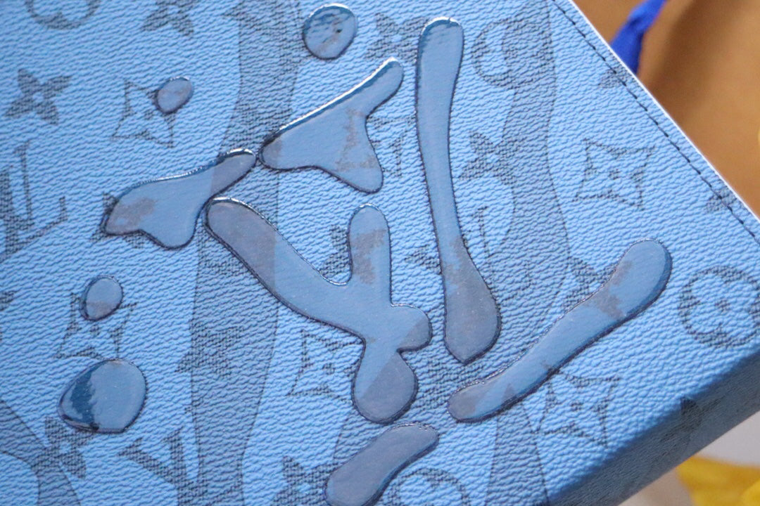 [Full Set] Ochette Voyage Medium Business Tote Bag - Custom Grey Monogram Canvas & Leather Lining Organizer