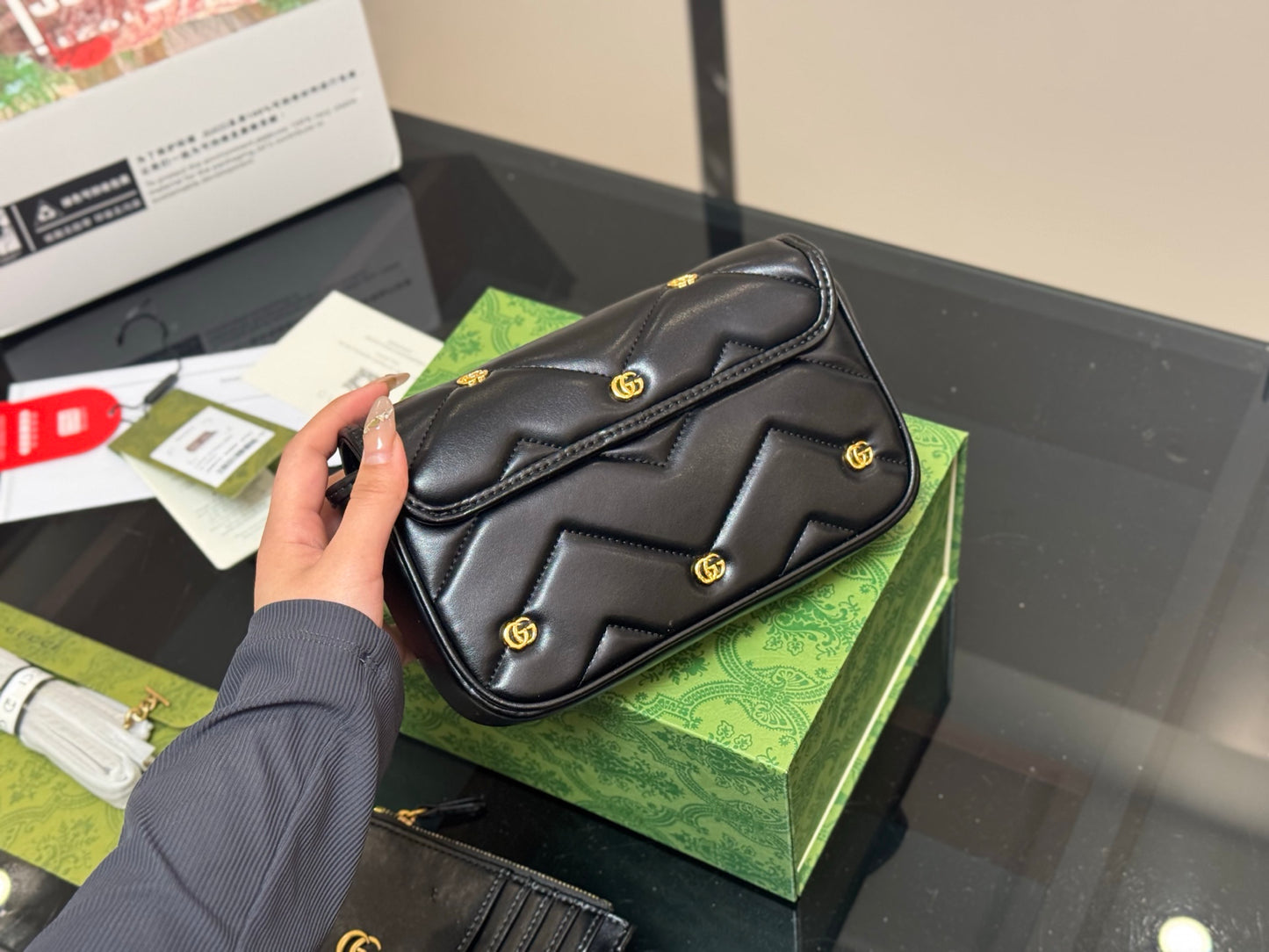 Gucci Marmont Super Mini 2-in-1 Bag 21x13cm New Arrival | Must-Have Luxury Crossbody