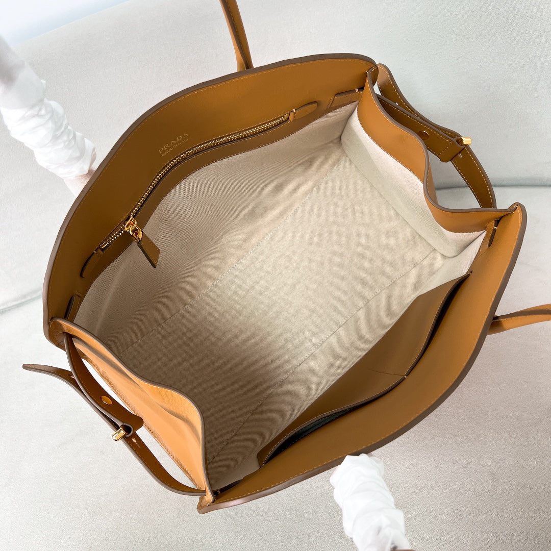 🎉 NEW RELEASE: Structured Tote Bag 40x29x20cm - Grain Leather Luxury Work Bag w/ Signature Logo