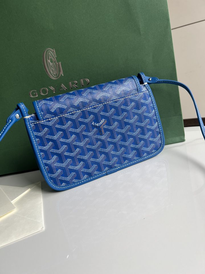 Goyard-inspired Envelope Bag Italian Calfskin Multi-pocket Adjustable Strap 20×13cm Lightweight