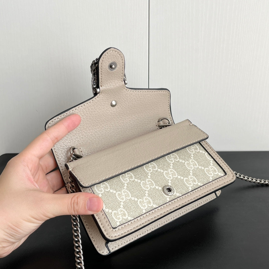 Gucci Dionysus Mini Bag – 16.5x10cm Iconic Calfskin, Tiger Buckle, Entry-Level Streetwear Legend