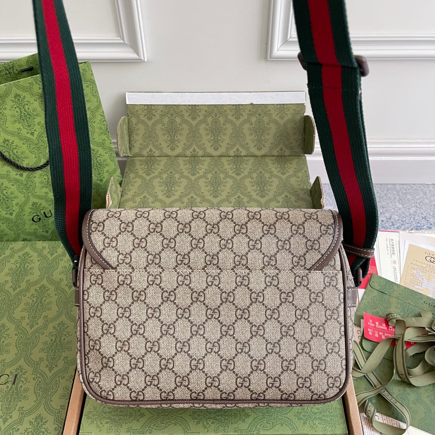 GUCCI New Coffee Resin Tote Bag｜Original Premium Quality｜Real Photos｜27cm(W) x 20cm(H) x 10cm(D)｜Ready to Ship