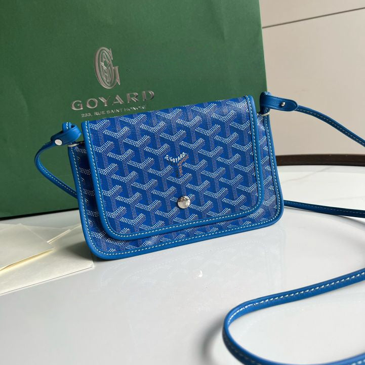 Goyard-inspired Envelope Bag Italian Calfskin Multi-pocket Adjustable Strap 20×13cm Lightweight