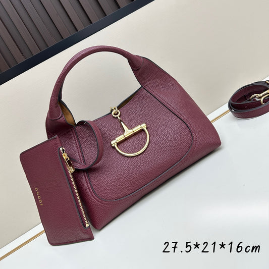 GUCCI Softbit Calfskin Convertible Tote 27.5x21x16cm with Gift Box - 2024 New Women's Work Bag (Premium Holiday Gift)