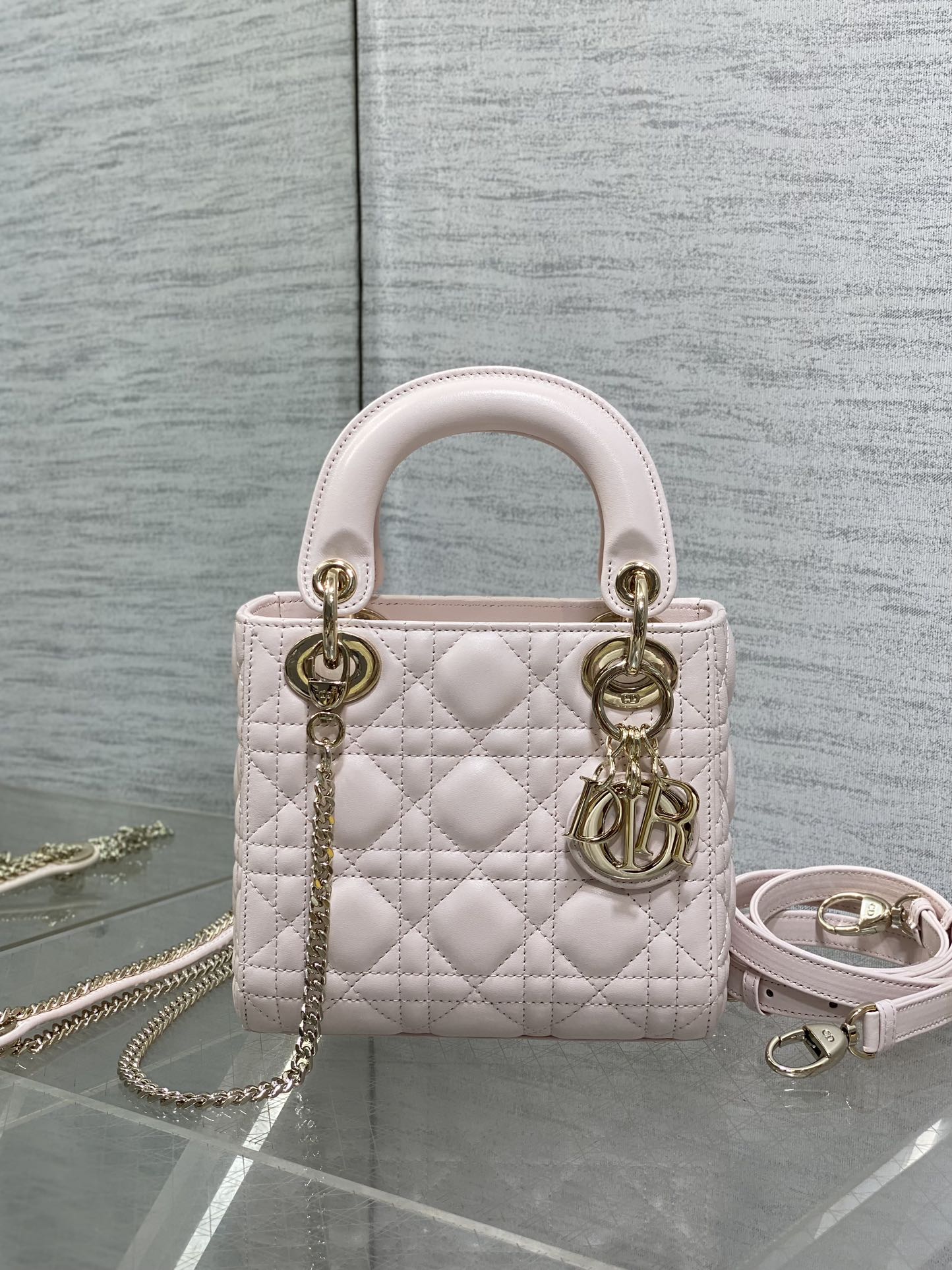 Genuine Leather + Sheepskin Fur Lining | Classic Lady Dior-inspired Mini Bag 17cm Crossbody/Handbag Elegant Ins-style Must-Have
