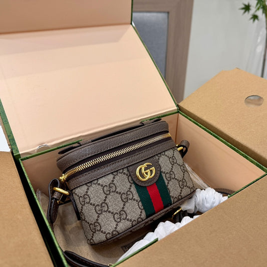 Gucci Ophidia Mini Box Bag – 16x11cm Versatile Cube, Elegant & Playful, All-Season Staple