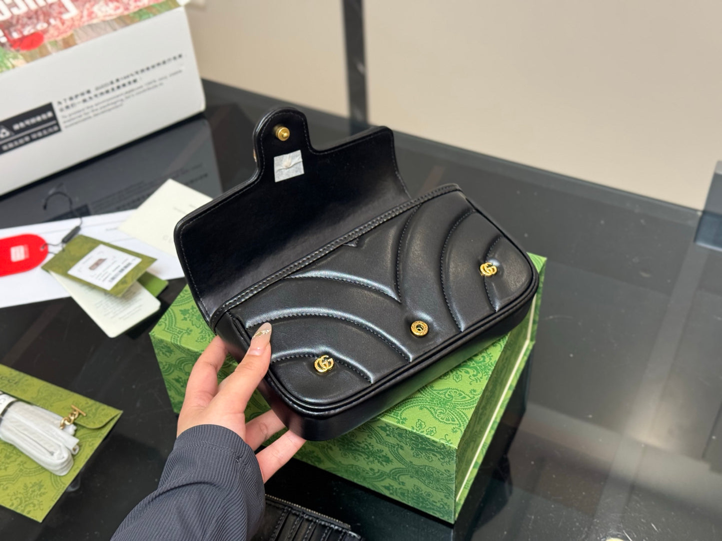 Gucci Marmont Super Mini 2-in-1 Bag 21x13cm New Arrival | Must-Have Luxury Crossbody