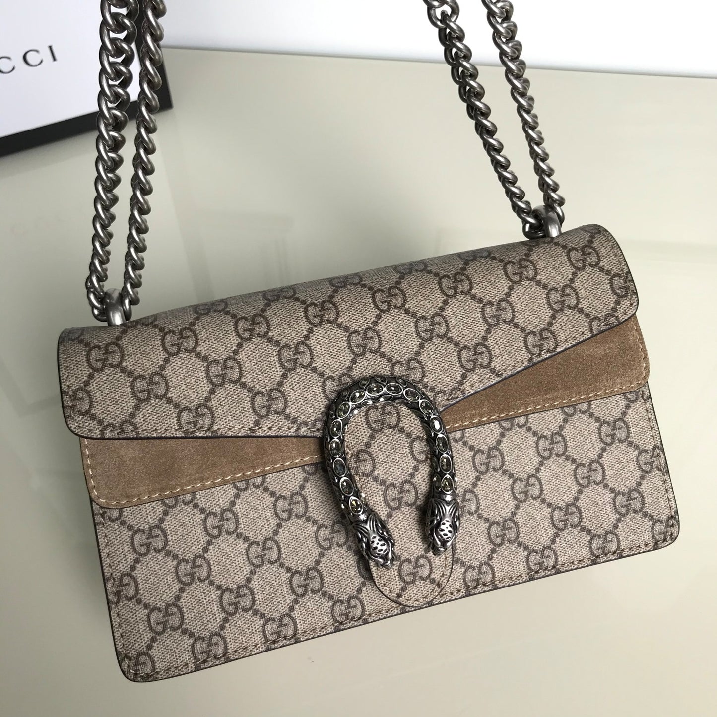 GUCCI Dionysus Crossbody Bag｜2023 New 25x14x8cm｜Premium PVC & Suede Cowhide｜Luxury Quality｜Ready to Ship