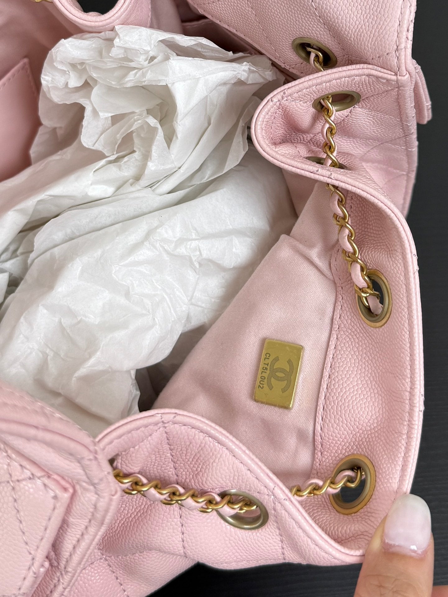 [Season's Hottest] Adjustable Chain Genuine Leather HOBO Bucket Bag - 25C In Stock, Large Capacity Travel Crossbody 30*26*14cm