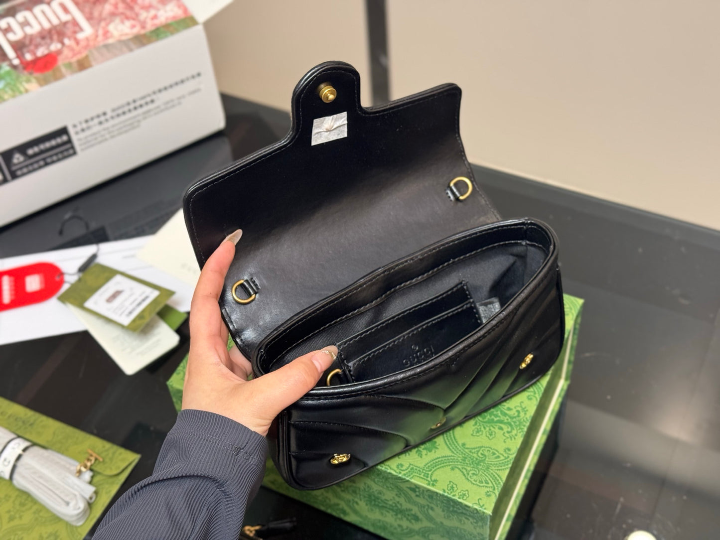 Gucci Marmont Super Mini 2-in-1 Bag 21x13cm New Arrival | Must-Have Luxury Crossbody