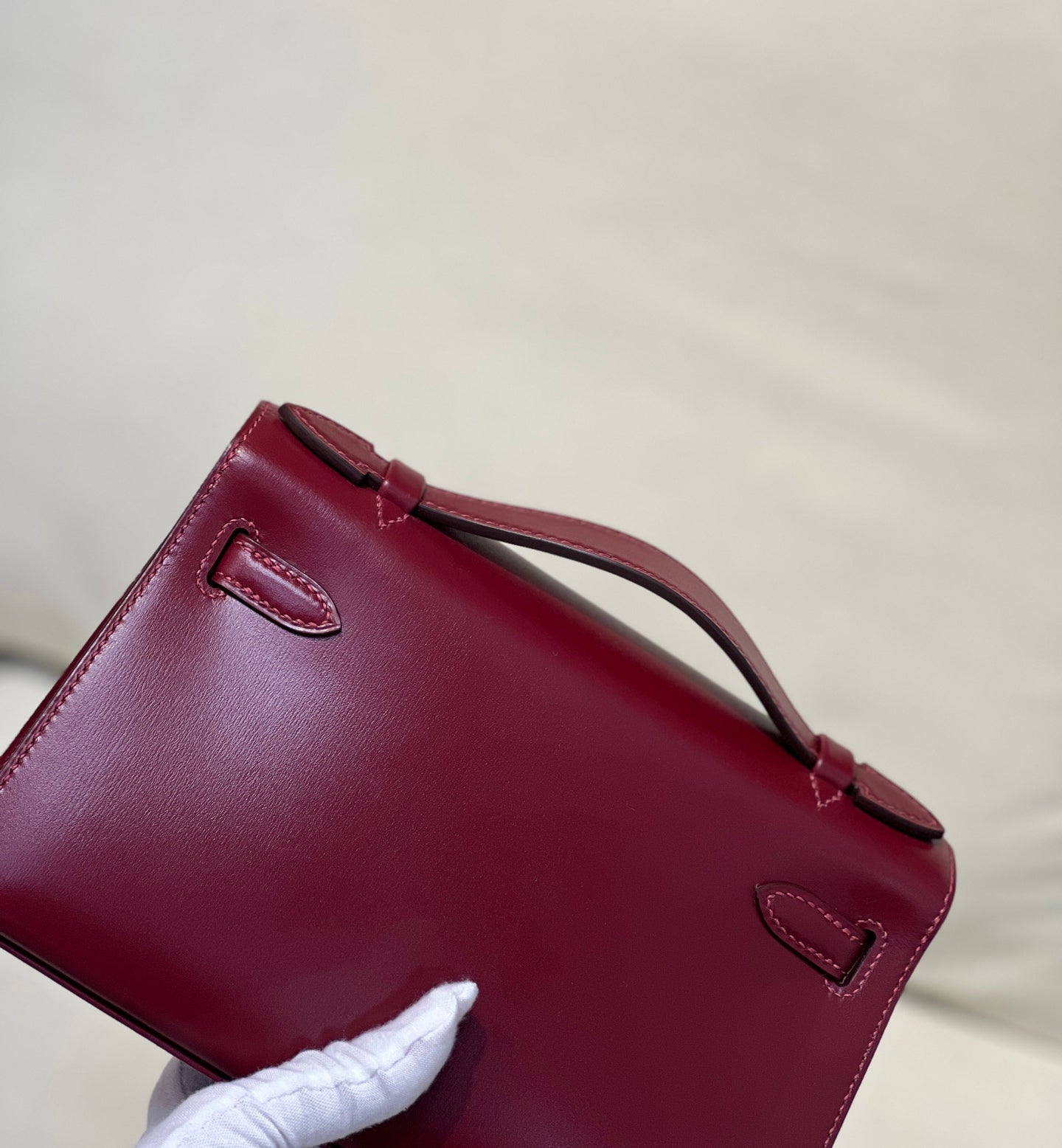 Hermès Kelly 1st Generation Box Calfskin Bag | Classic Red with Silver Hardware