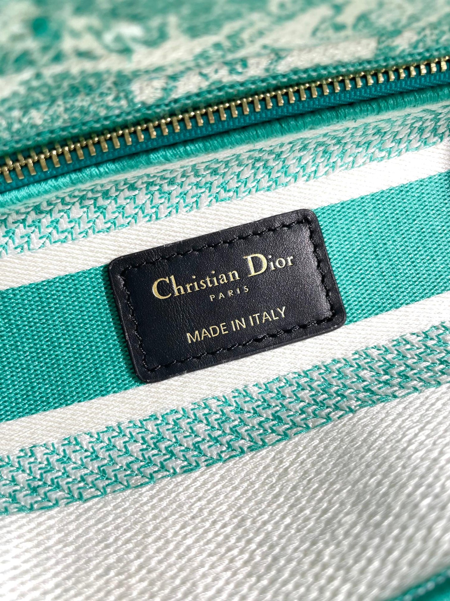 Dior Lady D-LITE Jungle Tiger Embroidery Bag - Pietro Ruffo Limited Edition with Magnetic Detachable Strap & D.I.O.R. Charms (Medium 24cm Collector's Piece)