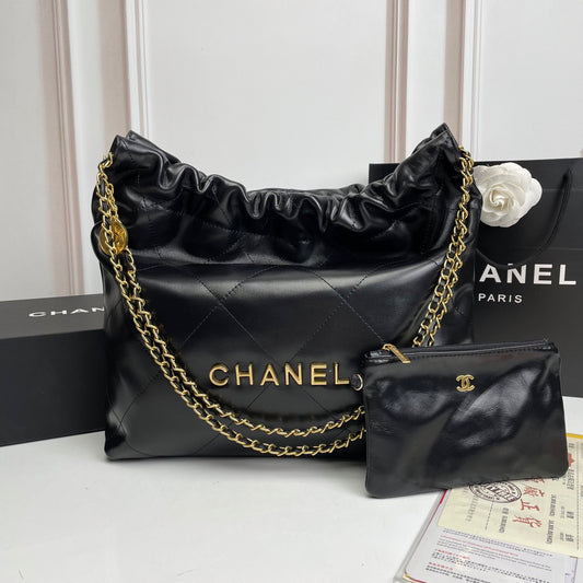 2024 Spring Luxury Tote Bag | Smooth Calfskin Drawstring Hobo Bag - 39x24x8cm Oversized Capacity & Chic Versatility