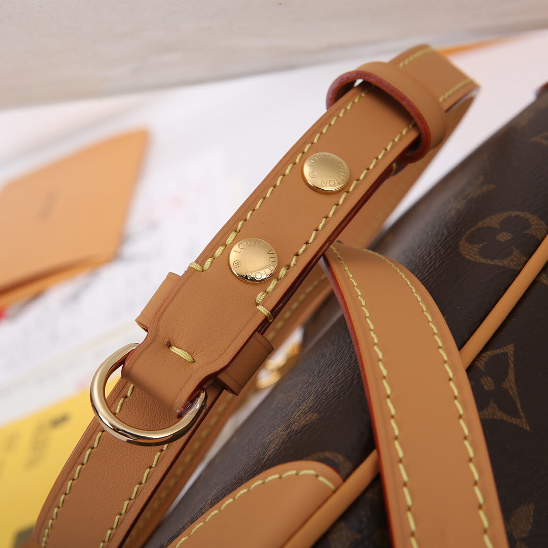 Brown MIU MI Style Mini Vanity Bag - Multiway Crossbody Belt Bag for Summer Layering