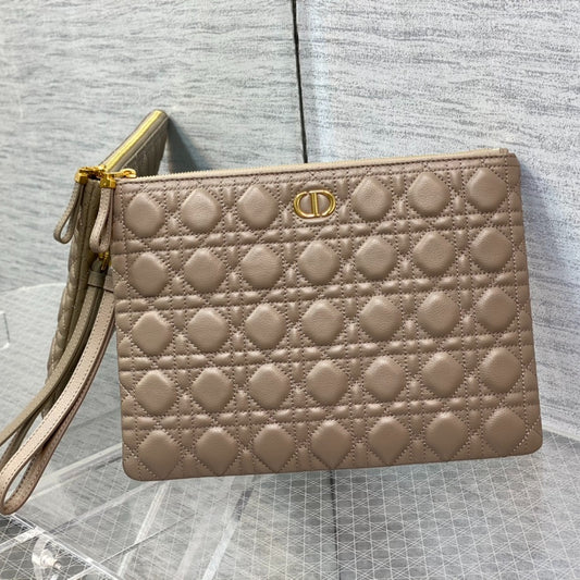 🔥READY TO SHIP｜Dior Caro Daily Warm Grey Handbag｜Detachable Strap+30cm Tote｜Vintage Style Crossbody Bag