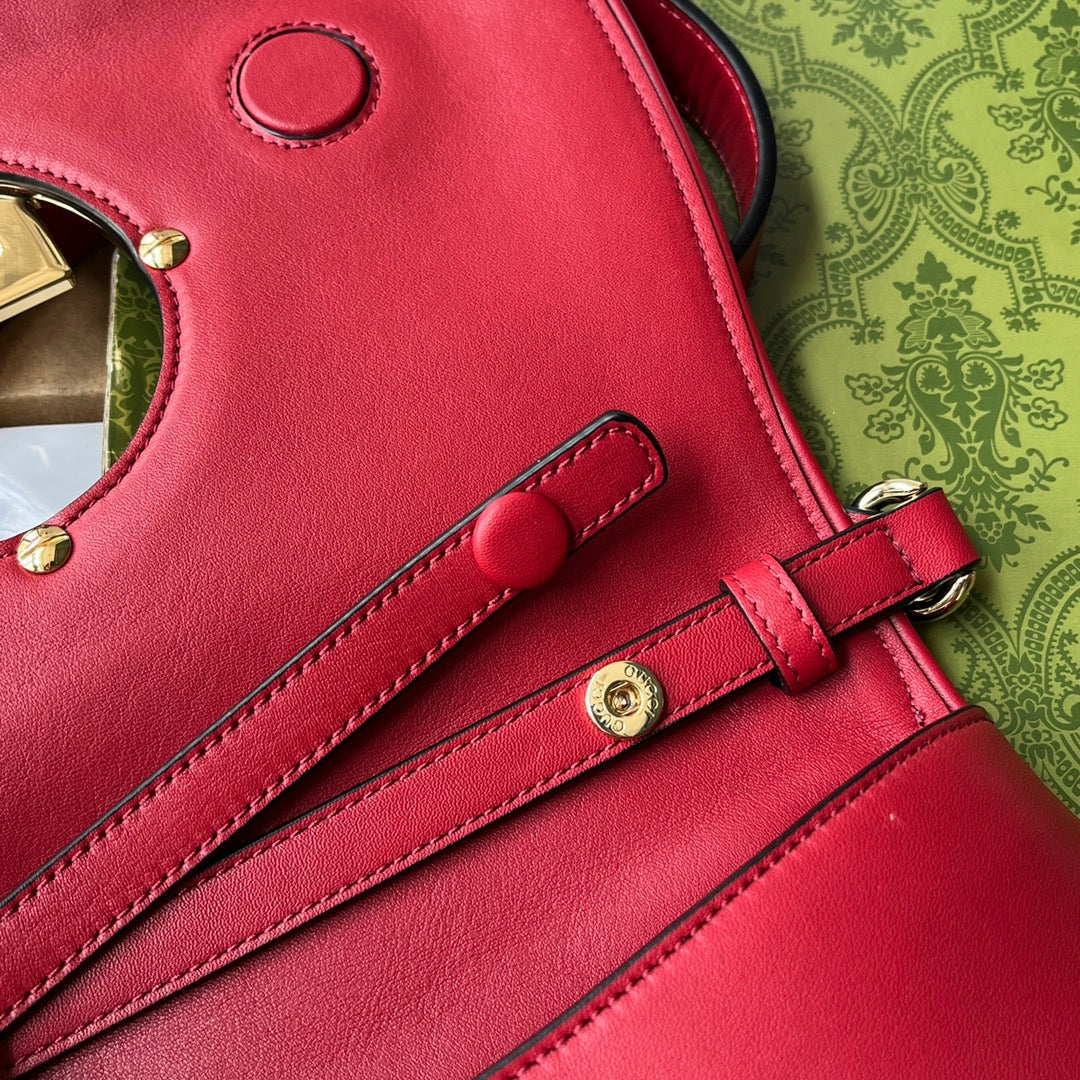 GUCCI Blondie White Interlocking GG Chain Shoulder Bag | Genuine Leather w/ Dual Adjustable Straps | 2023 New Vintage Style