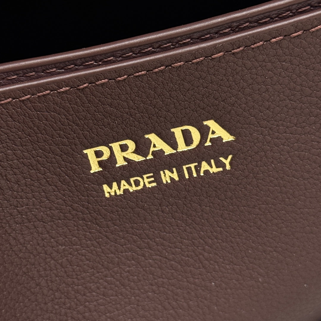 DoubleBag Small Shopper Tote 2024 | 32cm Genuine Leather + Lambskin Lining | Adjustable Strap & 3 Compartments | Belt Accent