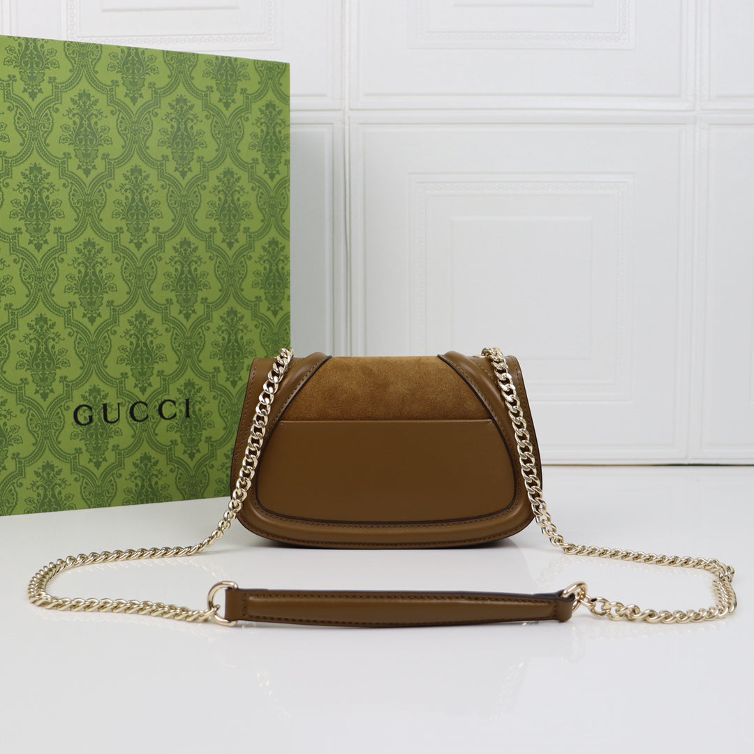 Gucci Blondie Vintage Logo Bag | 1970s Retro Design, Detachable Adjustable Strap, 21.5x11x8cm