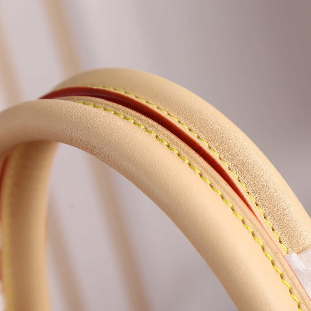 Etit Alais Tote Bag | Monogram Canvas & Leather Trim | Adjustable Strap | Medium Travel Tote