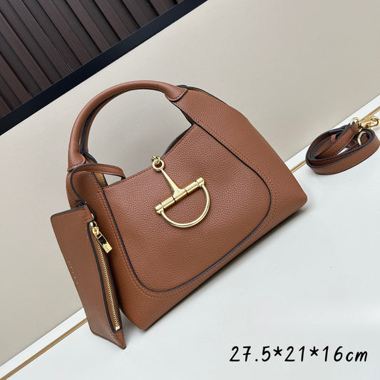 GUCCI Softbit Calfskin Tote Bag with Gift Box 27.5x21x16cm 2024 New Women's Work Bag (Perfect Holiday Gift)