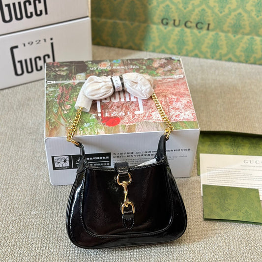 Gucci New Jackie Bag – Romantic Luxury in Multi-Colors Smooth/Waxed Leather 18x13cm Timeless Elegance