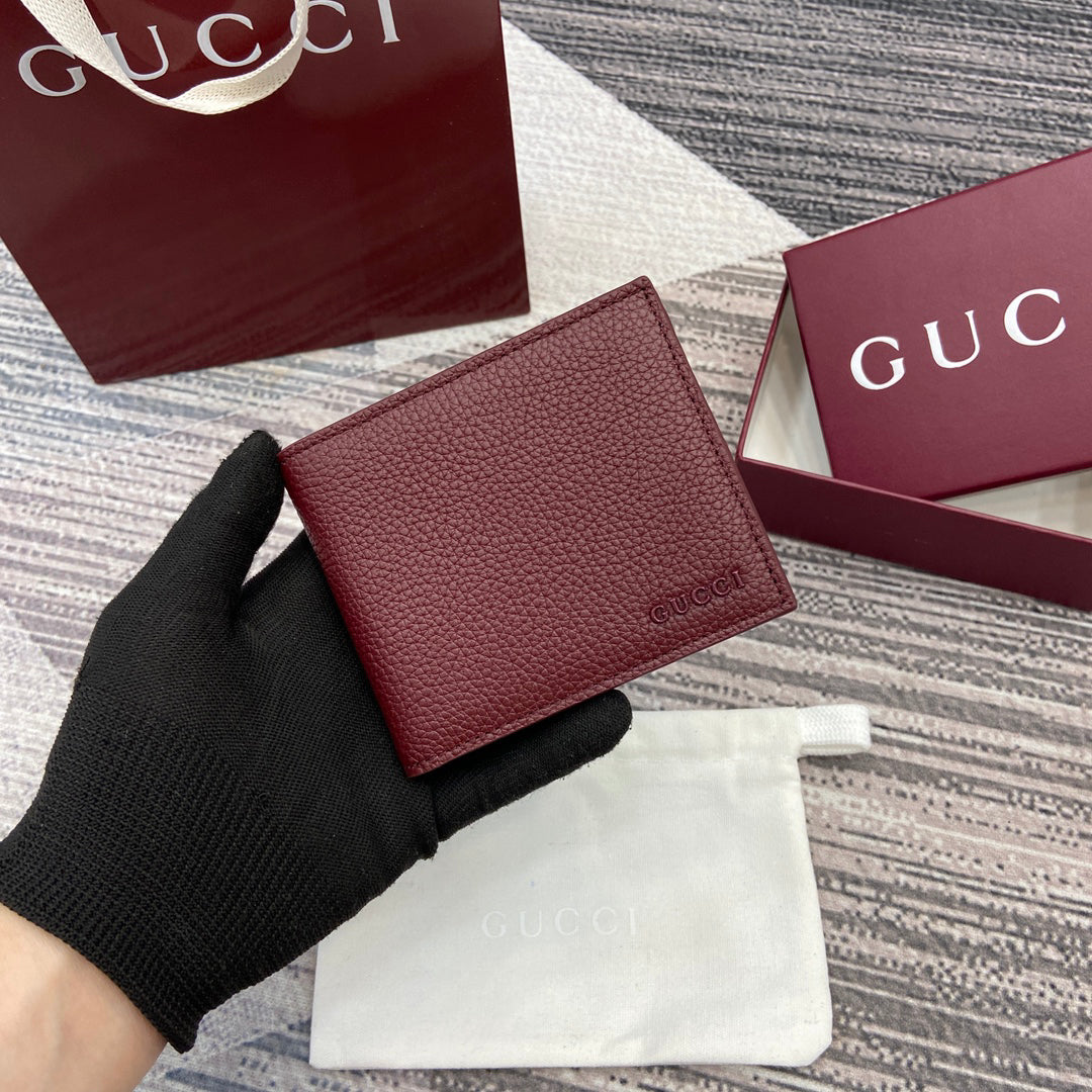 Gucci 2025 Early Spring Collection Green Calfskin Leather Bifold Wallet - Iconic Motif, Reimagined Elegance