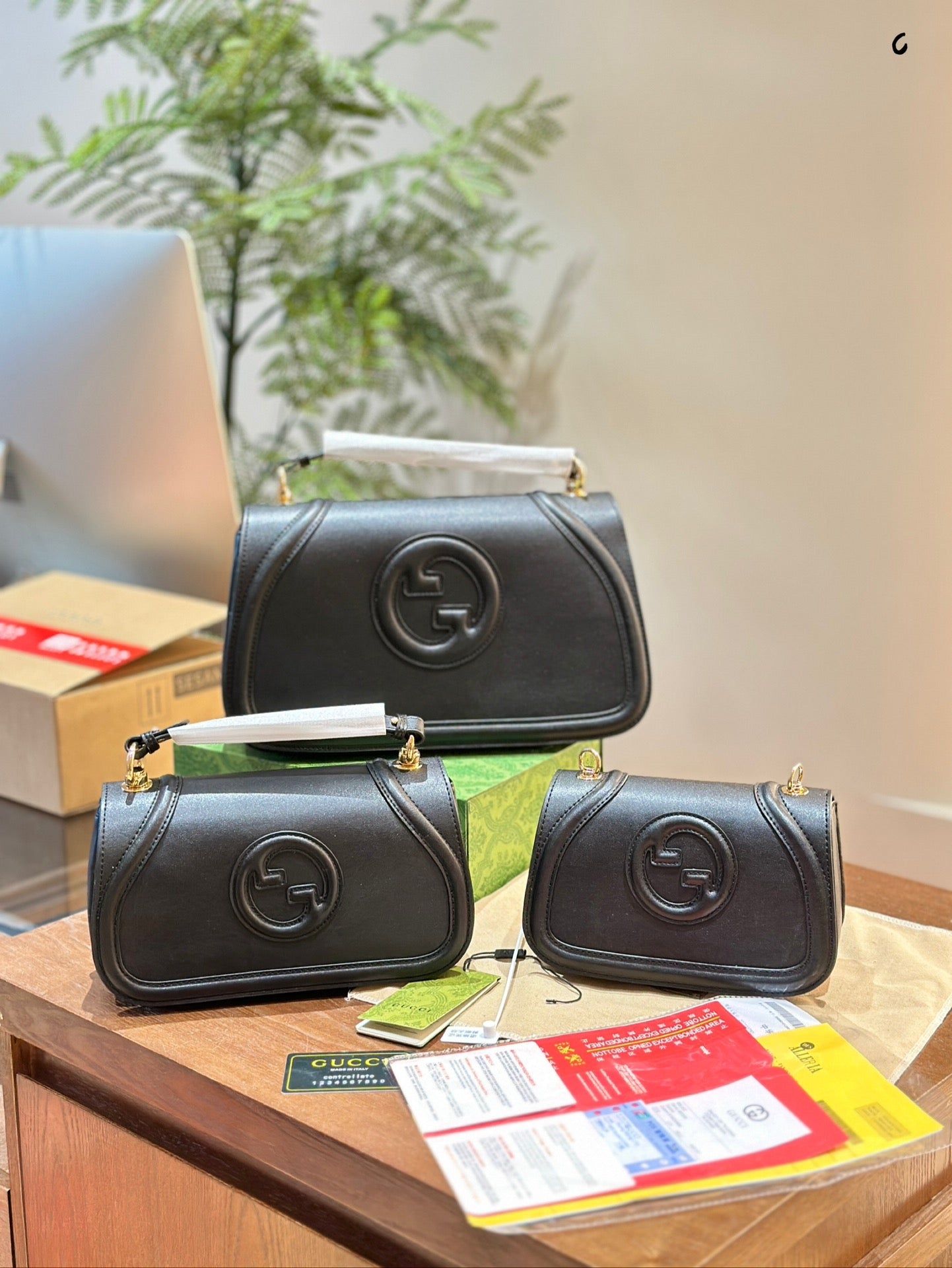 Gucci Blondie Collection Bag – Buttery Leather & Glossy Hardware, 20/25/30cm with Gift Box, Ultimate Style Essential