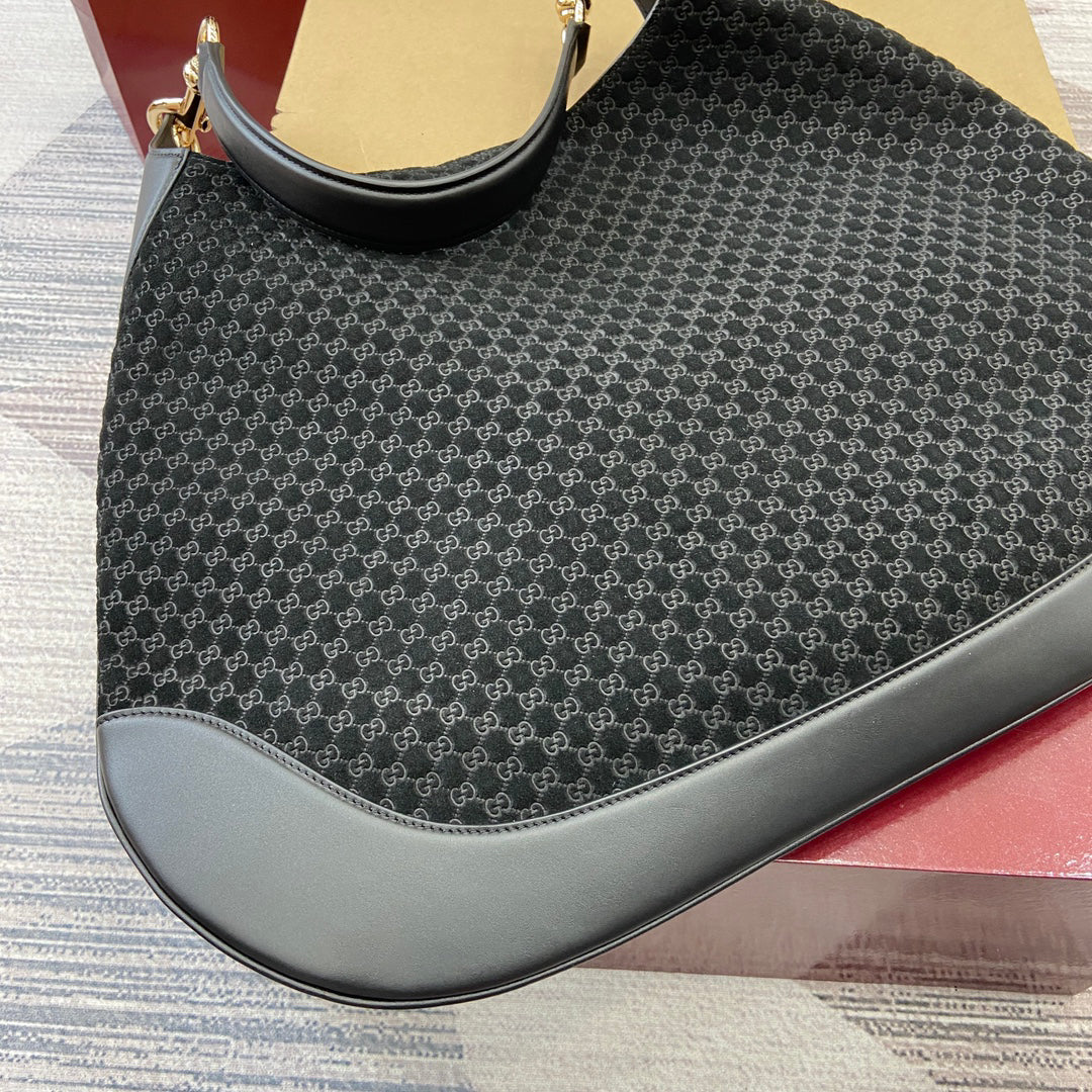 Gucci Body Double-Lock Medium Shoulder Bag | 1950s Archive Design, Original GG Canvas, Fluid Silhouette, 49x46x4cm