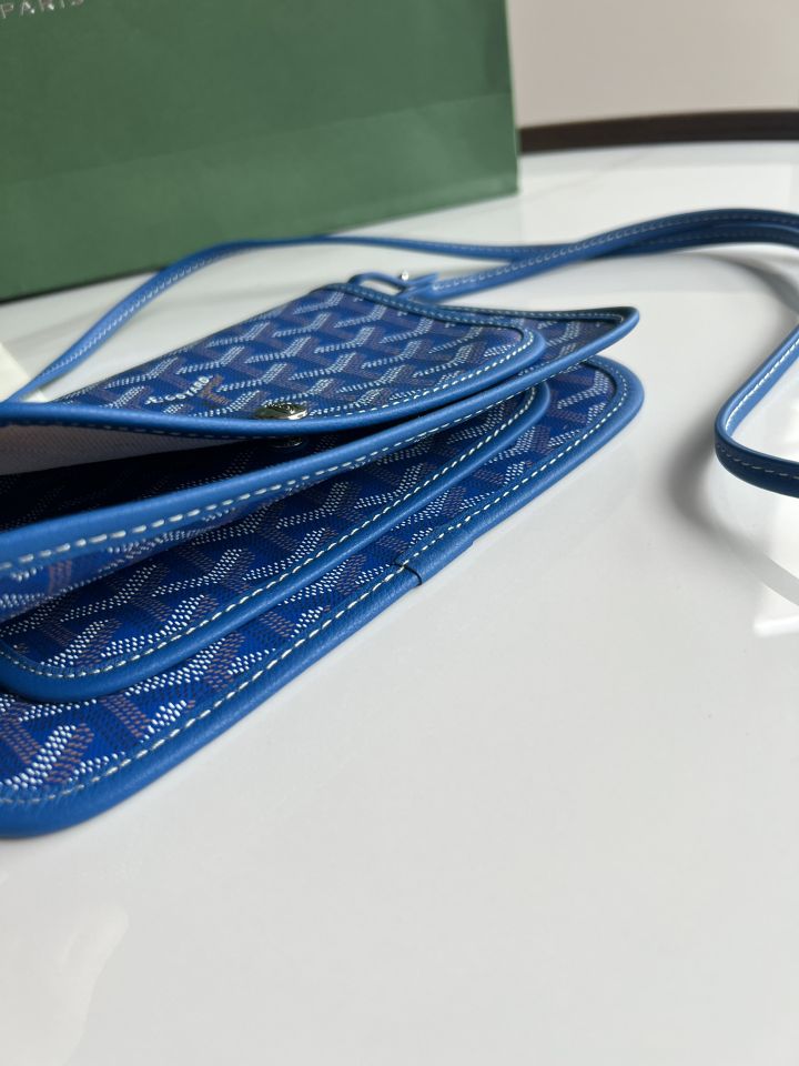 Goyard-inspired Envelope Bag Italian Calfskin Multi-pocket Adjustable Strap 20×13cm Lightweight