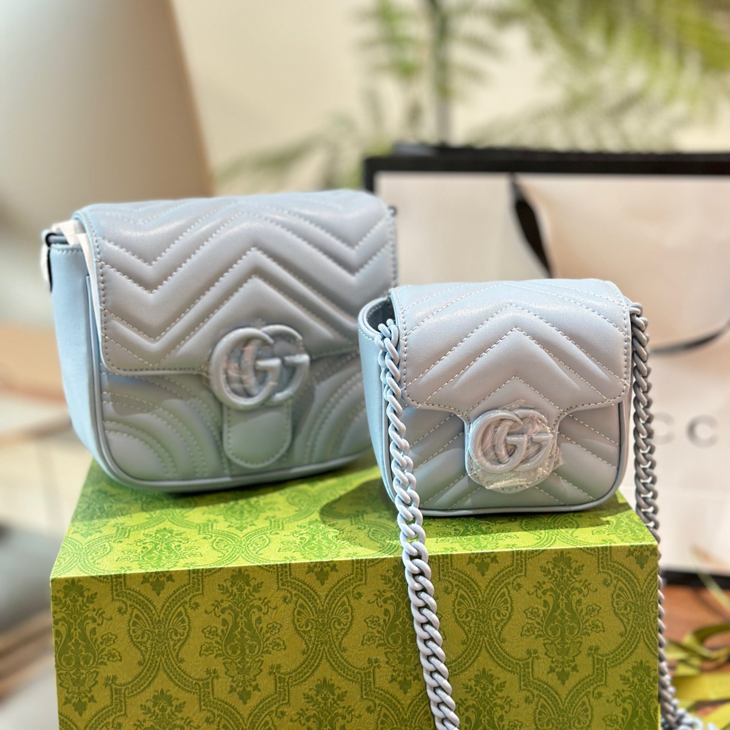 Gucci Marmont Pastel Mini Bag – 15/18cm Candy Pink Cutie with Full Packaging, Limited-Edition Sweetheart Vibes