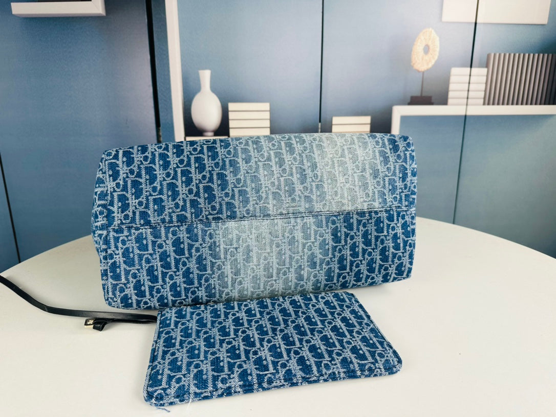 Dior Toujours Large Black Cannage Leather Tote Bag | 2023 SS Collection (Made in Italy with Dust Bag)