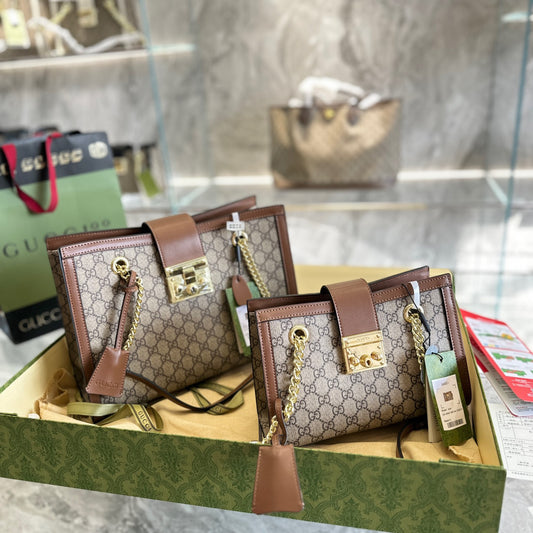 Gucci Padlock Tote Bag – Timeless Design 25/35cm Spacious & Petite-Friendly Keychain Strap Icon